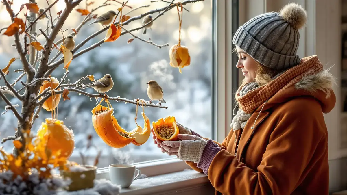 Don’t throw away these 8 kitchen scraps they can become a winter refuge for birds in your garden