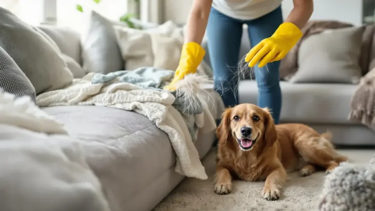 This Tip Saves Precious Time for Removing Pet Hair from the Sofa