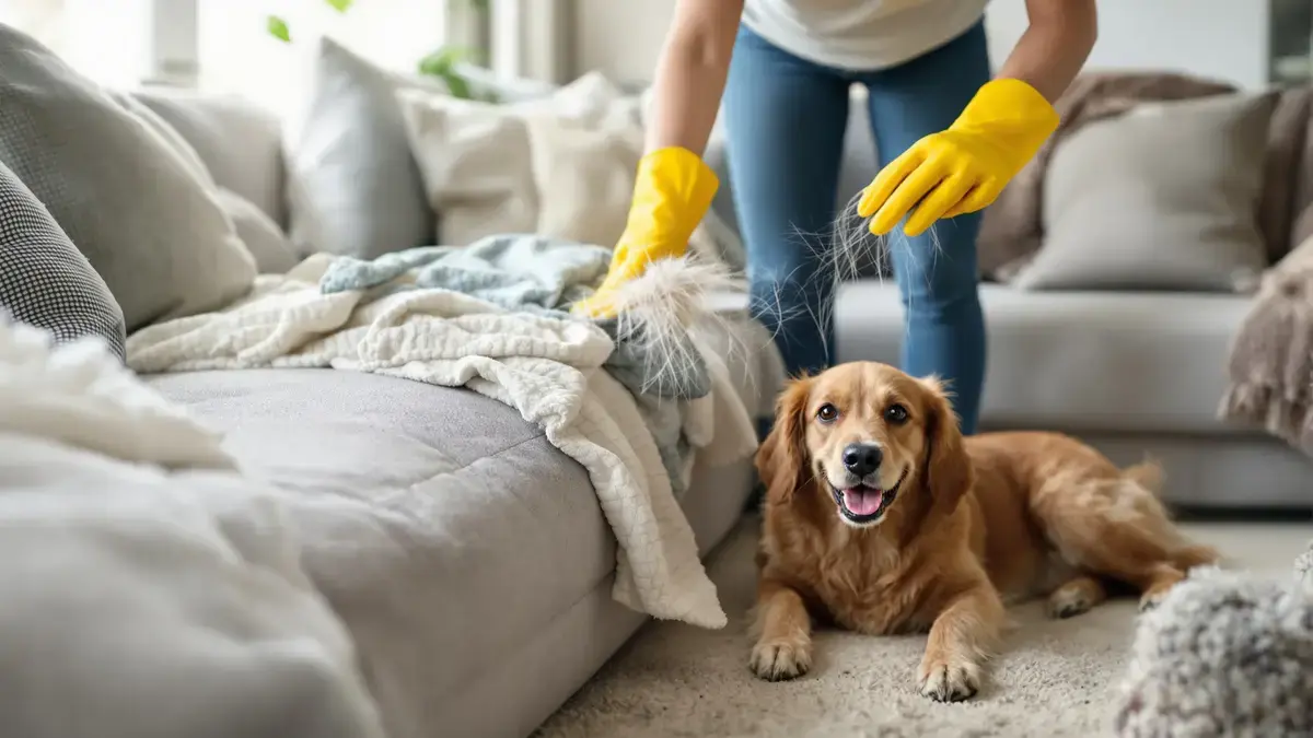This Tip Saves Precious Time for Removing Pet Hair from the Sofa