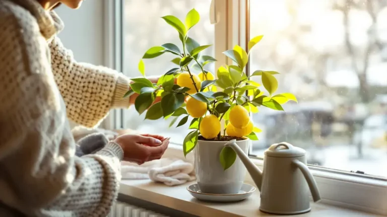 A simple act with the watering can in winter threatens the survival of your potted lemon tree without you knowing it