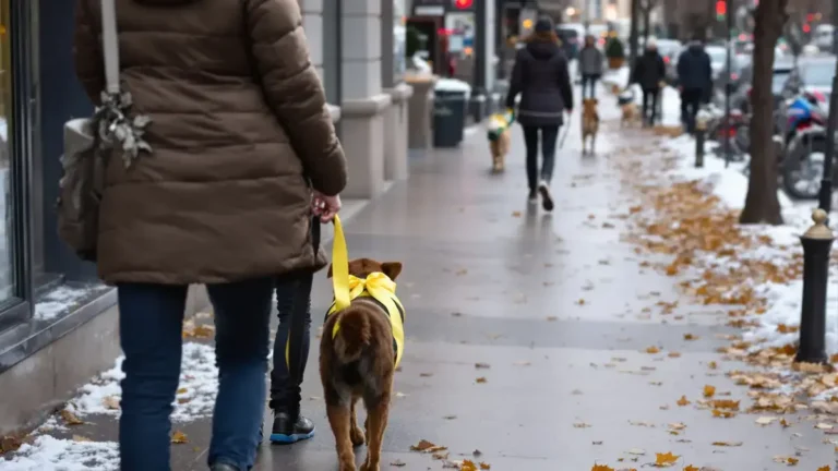 Experts Are Clear The Yellow Ribbon on a Leash Is Not Just Decoration It Warns of a Risk to Other Animals and Their Owners